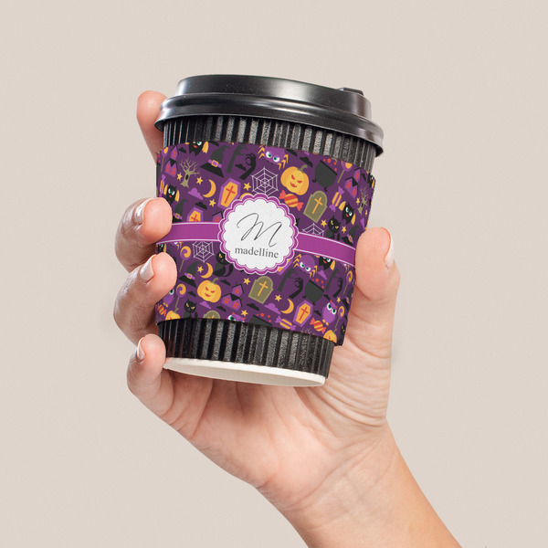 Halloween Coffee Cup Sleeve - LIFESTYLE