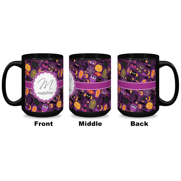 Halloween Coffee Mug - 15 oz - Black APPROVAL