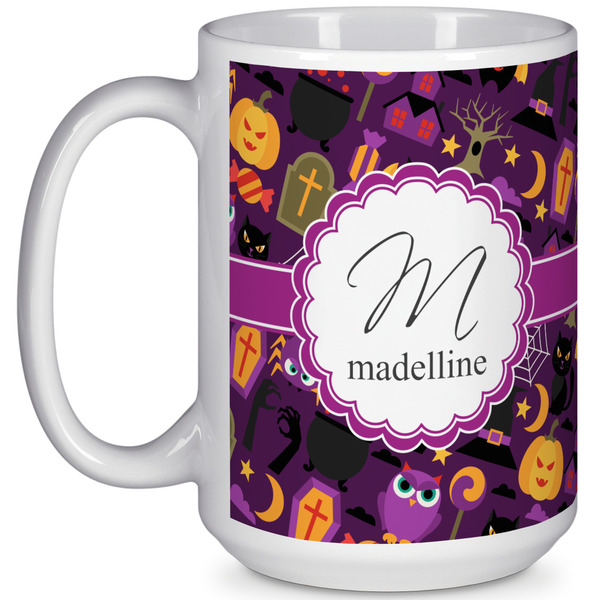 Custom Halloween 15 Oz Coffee Mug - White (Personalized)