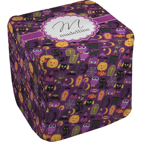 Custom Halloween Cube Pouf Ottoman (Personalized)