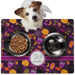 Halloween Dog Food Mat - Medium w/ Name and Initial