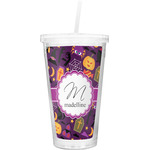 Halloween Double Wall Tumbler with Straw (Personalized)