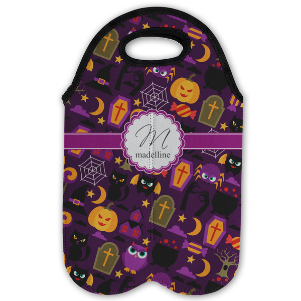 Halloween Double Wine Tote - Flat (new)