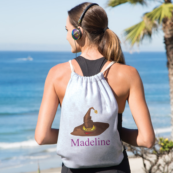 Halloween Drawstring Backpacks - Sweatshirt Fleece - Single Sided - LIFESTYLE