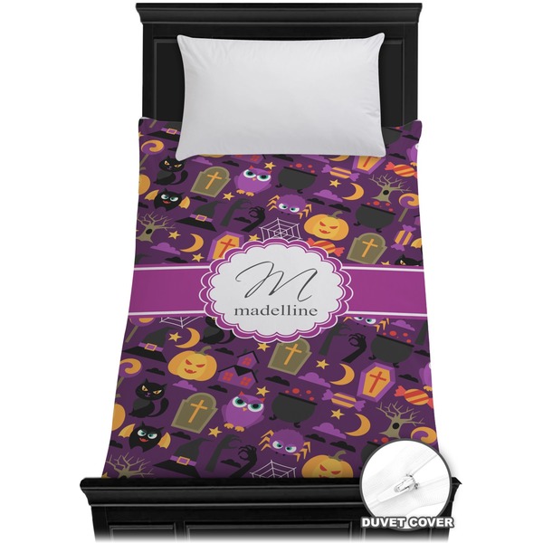 Custom Halloween Duvet Cover - Twin (Personalized)
