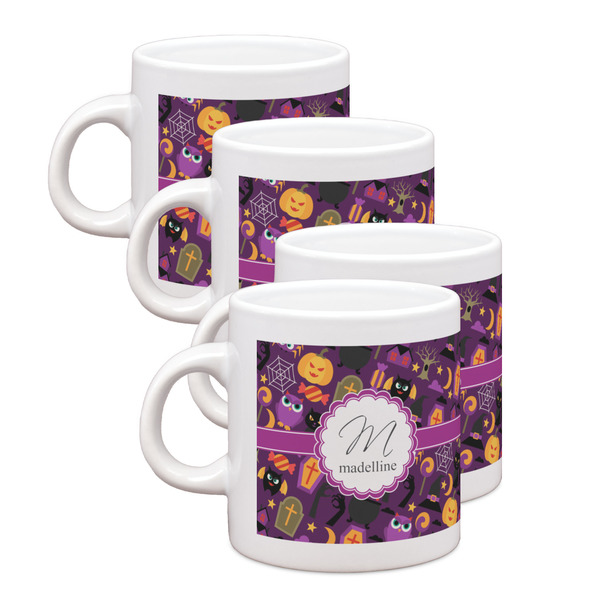 Custom Halloween Single Shot Espresso Cups - Set of 4 (Personalized)