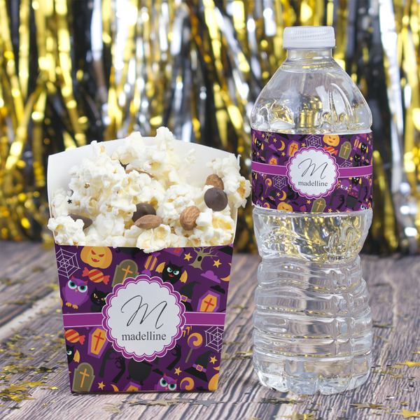 Halloween French Fry Favor Box - w/ Water Bottle