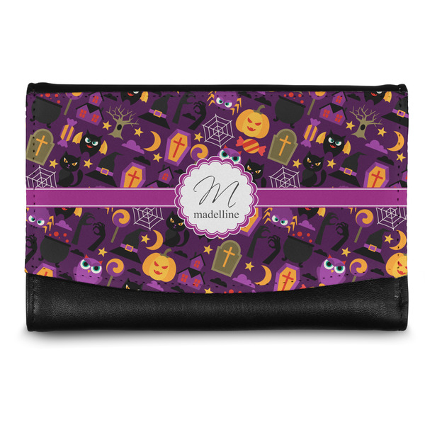 Custom Halloween Genuine Leather Women's Wallet - Small (Personalized)