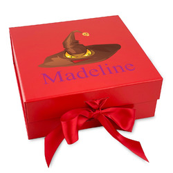 Halloween Gift Box with Magnetic Lid - Red (Personalized)