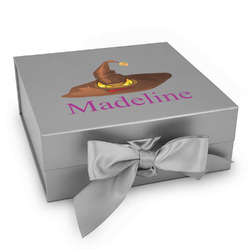 Halloween Gift Box with Magnetic Lid - Silver (Personalized)