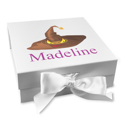 Halloween Gift Box with Magnetic Lid - White (Personalized)