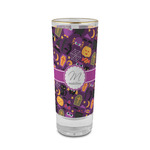 Halloween 2 oz Shot Glass -  Glass with Gold Rim - Set of 4 (Personalized)