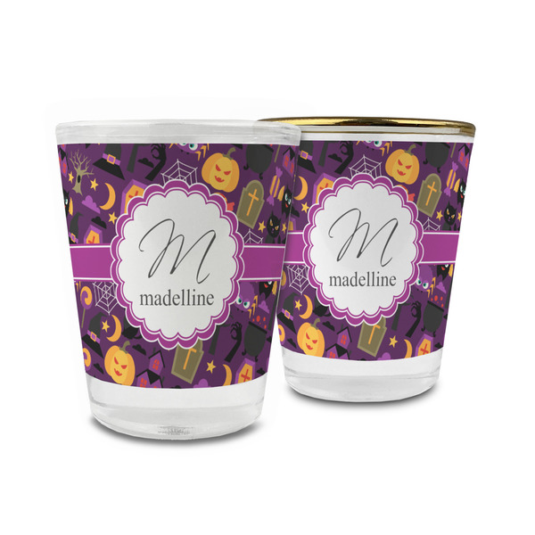 Custom Halloween Glass Shot Glass - 1.5 oz (Personalized)