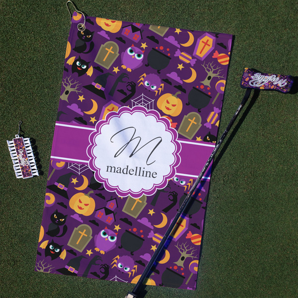 Custom Halloween Golf Towel Gift Set (Personalized)