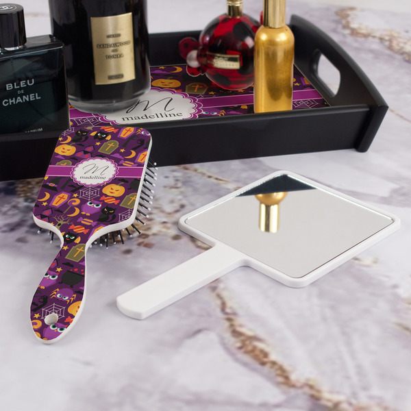 Halloween Hair Brush - With Hand Mirror