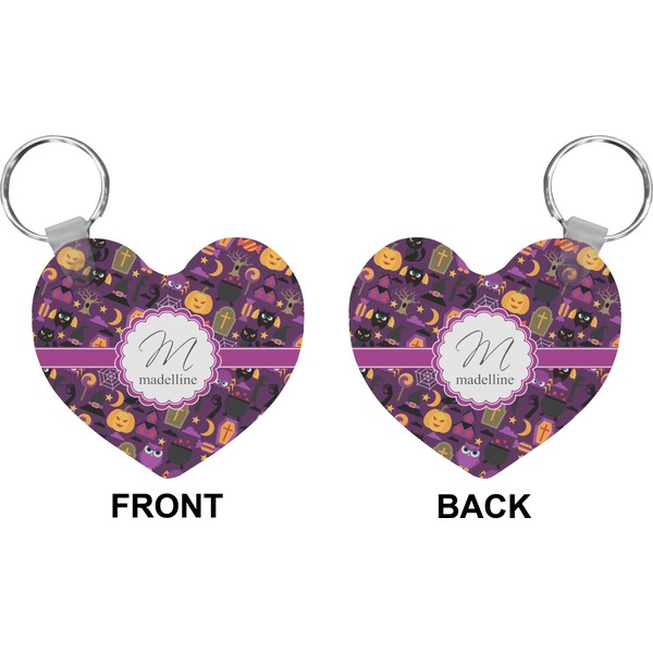 Halloween Heart Keychain (Front + Back)