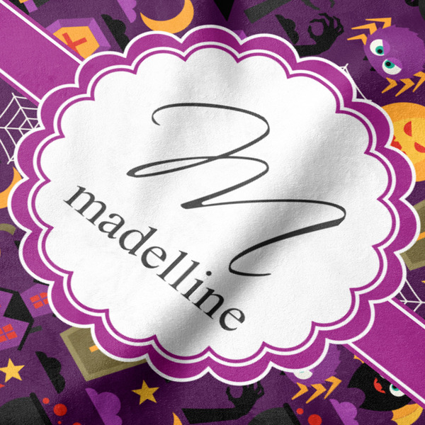 Halloween Hooded Baby Towel- Detail Close Up