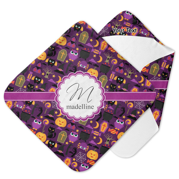 Custom Halloween Hooded Baby Towel (Personalized)