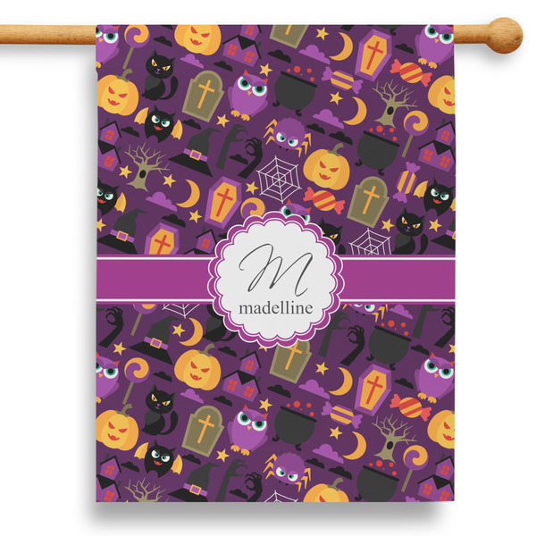 Custom Halloween 28" House Flag (Personalized)