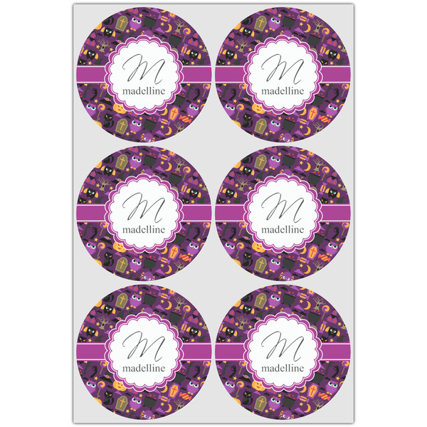 Halloween Icing Circle - Large - Set of 6