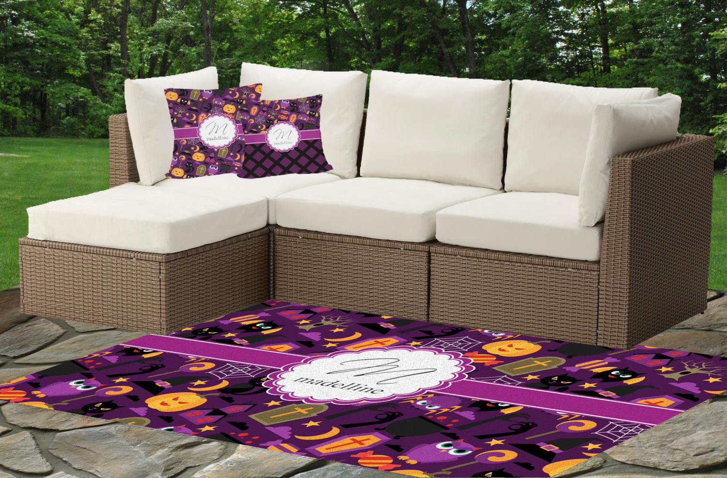 Custom Halloween Indoor / Outdoor Rug (Personalized) YouCustomizeIt