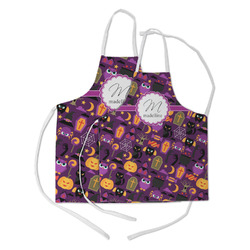 Halloween Kid's Apron w/ Name and Initial