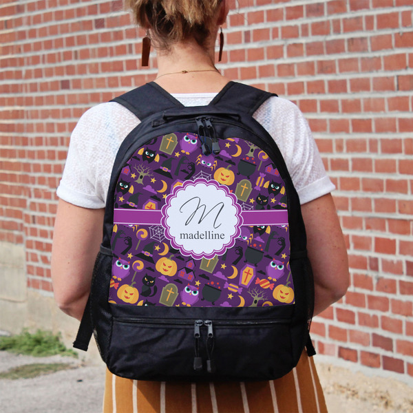 Halloween Large Backpack - Black - On Back