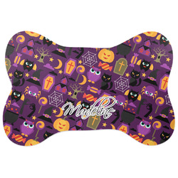 Halloween Bone Shaped Dog Food Mat (Personalized)