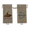Halloween Large Burlap Gift Bags - Front & Back