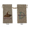 Halloween Large Burlap Gift Bag - Front & Back (Personalized)