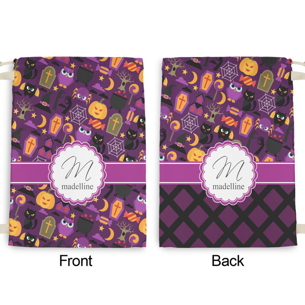 Halloween Large Laundry Bag - Front & Back View
