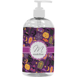 Halloween Plastic Soap / Lotion Dispenser (16 oz - Large - White) (Personalized)