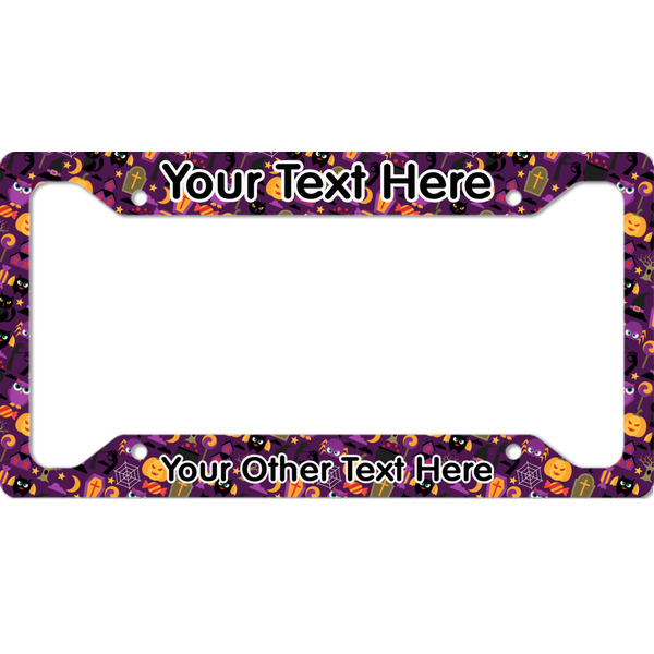 Custom Halloween License Plate Frame - Style A (Personalized)