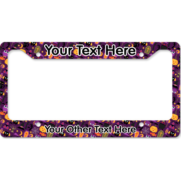Custom Halloween License Plate Frame - Style B (Personalized)