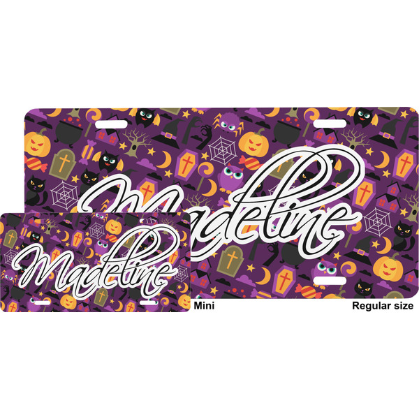 Halloween License Plate (Sizes)