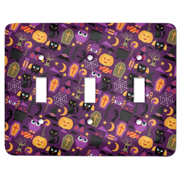 Custom Halloween Light Switch Cover (3 Toggle Plate)