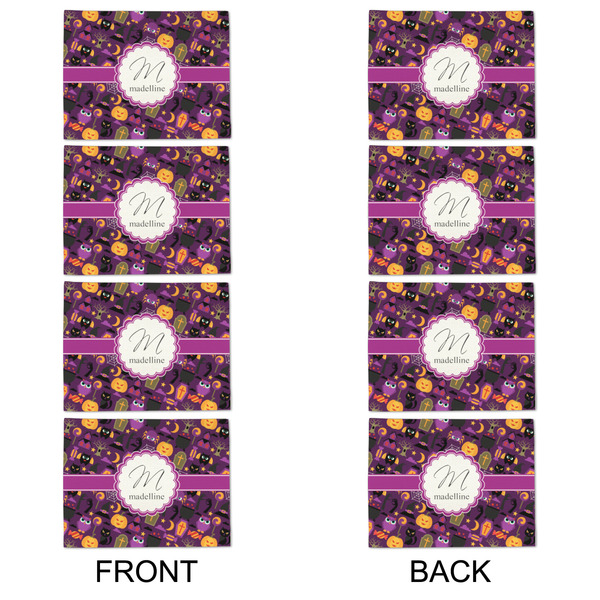 Halloween Linen Placemat - APPROVAL Set of 4 (double sided)