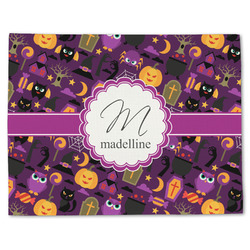 Halloween Single-Sided Linen Placemat - Single w/ Name and Initial