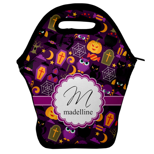 Custom Halloween Lunch Bag w/ Name and Initial
