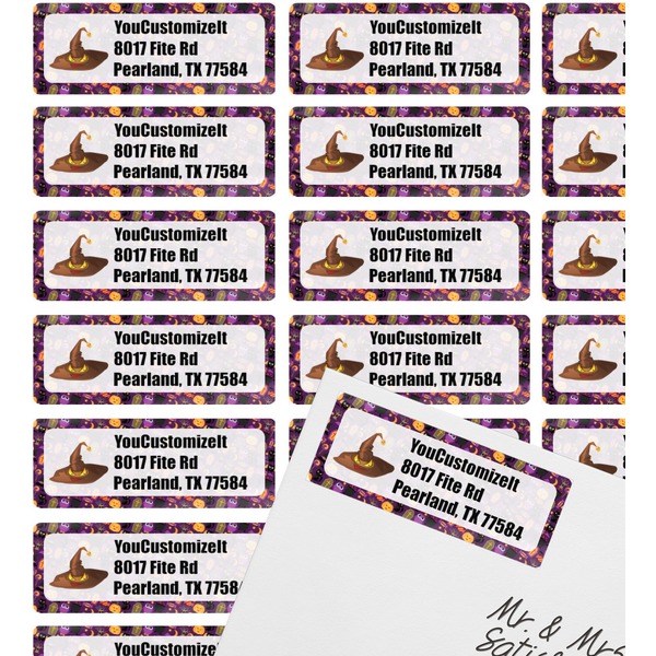 Halloween Mailing Label on Envelope - Multiple Labels