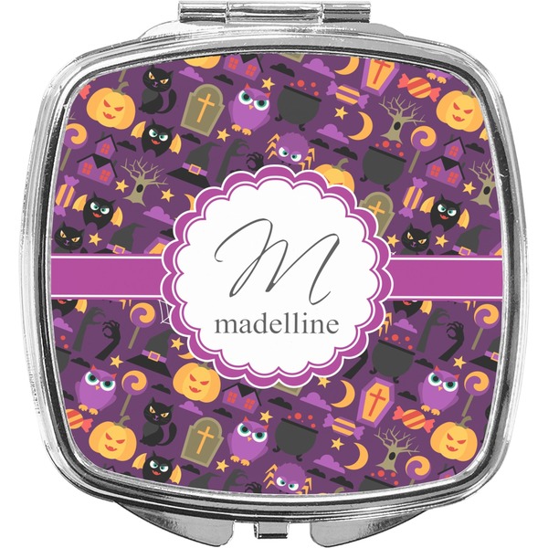 Custom Halloween Compact Makeup Mirror (Personalized)