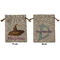 Halloween Medium Burlap Gift Bag - Front & Back (Personalized)