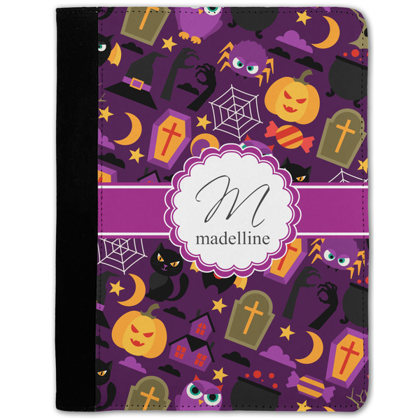 Custom Halloween Notebook Padfolio - Medium w/ Name and Initial