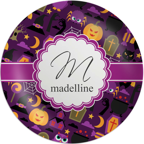 Custom Halloween Melamine Salad Plate - 8" (Personalized)