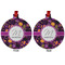 Halloween Metal Ball Ornament - Front and Back