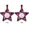 Halloween Metal Star Ornament - Front and Back