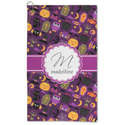 Halloween Microfiber Golf Towel - Large (Personalized)