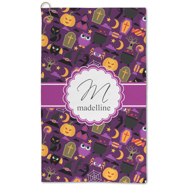 Custom Halloween Microfiber Golf Towel - Large (Personalized)