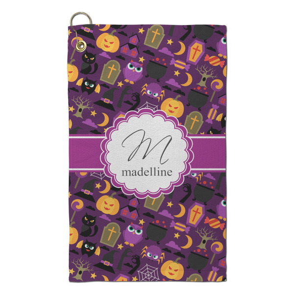 Custom Halloween Microfiber Golf Towel - Small (Personalized)