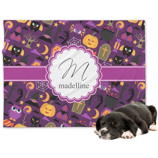 Custom Halloween Dog Blanket - Regular (Personalized)